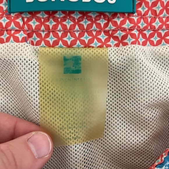 Bonobos Swim Shorts 40 Blue Coral Print Pocket Drawstring‎ Beach Bro Trunks - Picture 7 of 10